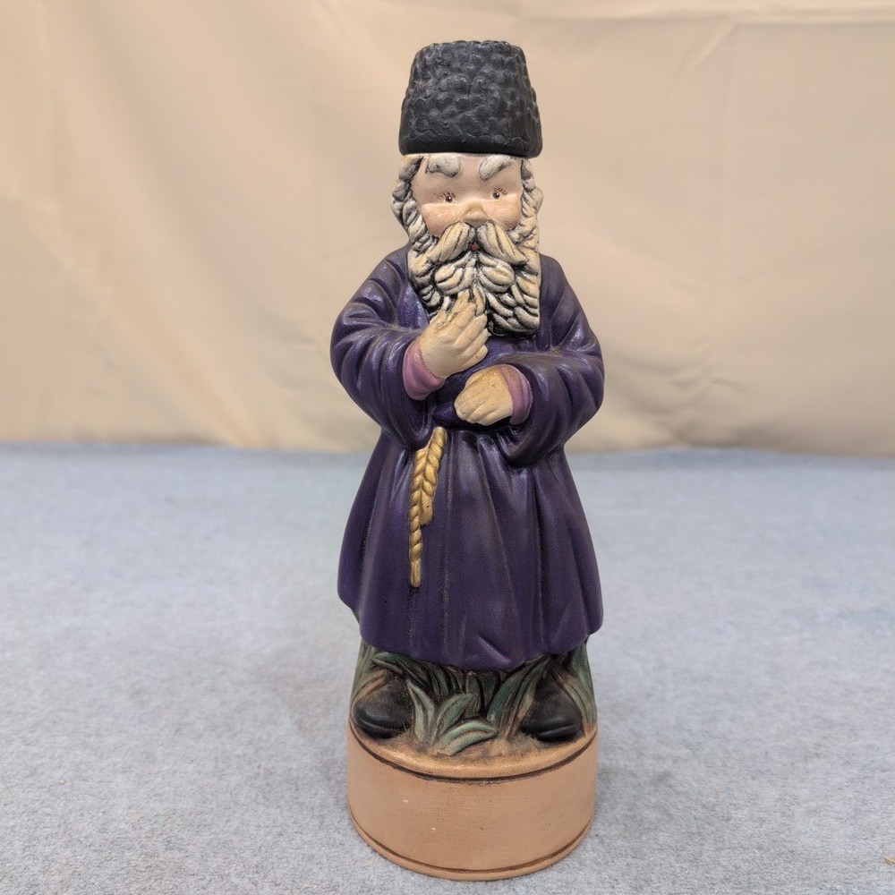 Vintage Alberta's 1966 Hand Signed Ceramic Russian Vodka Man Decanter Figurine - Picture 1 of 7